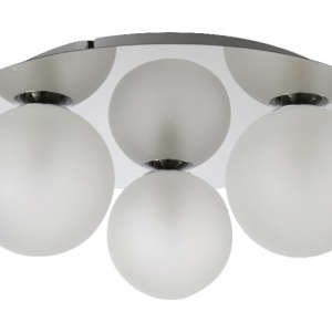Plafoniera LED, crom, 3 x 28 W, G9, 240 V, metal si sticla • Colours Cimon