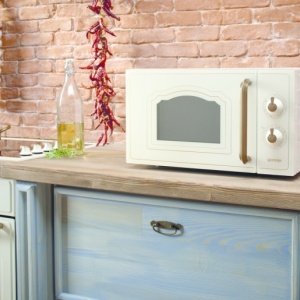 Cuptor cu microunde Gorenje Old Time MO4250CLI, 700 W, 20 l, Grill, Beige - Img 2