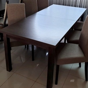 Masa extensibila cu 2 extensii Aly 280/240/200x90X76 wenge