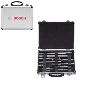 Set 11 accesorii Bosch SDS-PLUS, datla, burghie beton + cutie