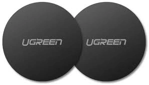 Ugreen - (2 pack) Metal Plate LP123 (30836) - Rounded Shape - Black