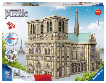 Puzzle 3D Notre Dame, 324 Piese