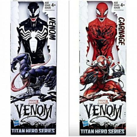 Set figurine Venom + Carnage, Hasbro, 30CM