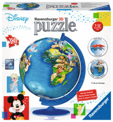 PUZZLE 3D GLOBUL DISNEY, 180 PIESE