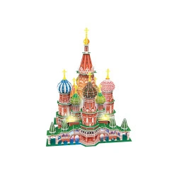 PUZZLE 3D LED CATEDRALA ST. BASIL 224 PIESE - Img 2