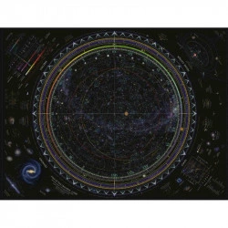 PUZZLE HARTA UNIVERSULUI, 1500 PIESE - Img 2
