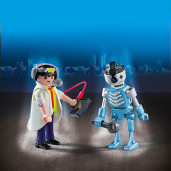 Set 2 Figurine - Om De Stiinta Si Robot