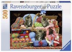 PUZZLE PISICI SI GHEM, 500 PIESE