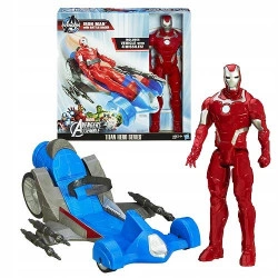 Figurina IRON MAN AVENGERS + MASINA DE LUPTA 30 CM