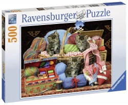 PUZZLE PISICI SI GHEM, 500 PIESE