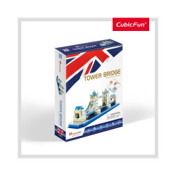 PUZZLE 3D TOWER BRIDGE (NIVEL MEDIU 52 PIESE)