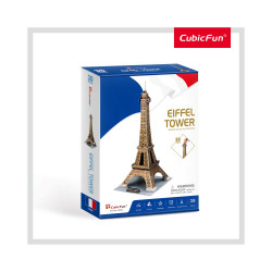 PUZZLE 3D TURNUL EIFFEL (NIVEL MEDIU 43 PIESE)