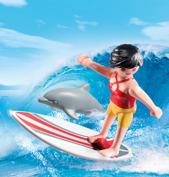 Surfer Cu Placa Pe Surf