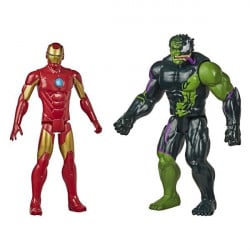 Set figurine Hulk si Iron Man Maximum Venom, Hasbro, 30 cm