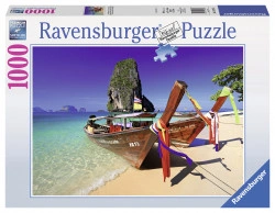 Puzzle Barcuta Pe Plaja, 1000 Piese
