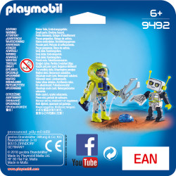 Set 2 Figurine - Astronaut Si Robot