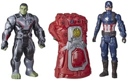 Set figurina Hulk, Captain America si Manusa lui Thanos cu sunete, Hasbro, 30 cm