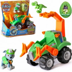 PAW PATROL ROCOS VEHICUL + FIGURINA + DINO