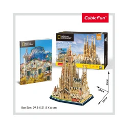 PUZZLE 3D+BROSURA-SAGRADA FAMÍLIA 184 PIESE - Img 2