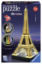 PUZZLE 3D TURNUL EIFFEL NOAPTEA, 216 PIESE
