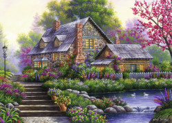 PUZZLE CABANA ROMANTICA, 1000 PIESE