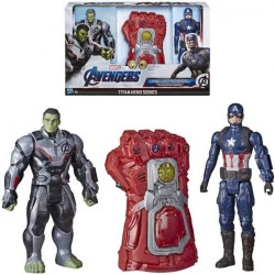 Set figurina Hulk, Captain America si Manusa lui Thanos cu sunete, Hasbro, 30 cm