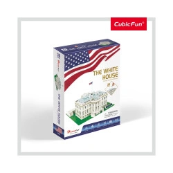 PUZZLE 3D CASA ALBA (NIVEL MEDIU 56 PIESE)