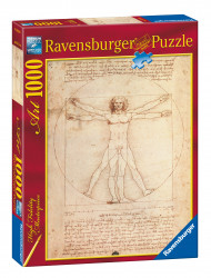 PUZZLE LEONARDO DA VINCI: PROPORTIILE CORPULUI UMAN, 1000 PIESE