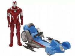 Figurina IRON MAN AVENGERS + MASINA DE LUPTA 30 CM