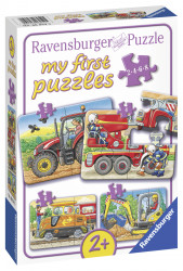 PRIMUL MEU PUZZLE UTILAJE AGRICOLE, 2/4/6/8 PIESE