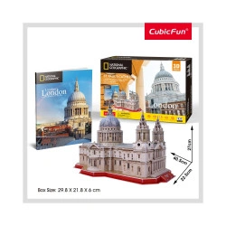 PUZZLE 3D+BROSURA-CATEDRALA ST. PAUL 107 PIESE - Img 2