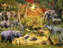 PUZZLE ANIMALE LA OAZA, 2000 PIESE