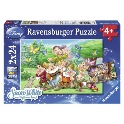 Puzzle Cei Sapte Pitici, 2X24 Piese