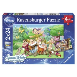 Puzzle Cei Sapte Pitici, 2X24 Piese