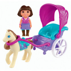Set de joaca Dora Descopera Lumea + Cal Cu Trasura