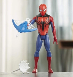 Figurina Spiderman cu lansator, masca si armura, 30cm - Img 5