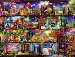 PUZZLE LUMEA CARTILOR, 2000 PIESE - Img 2