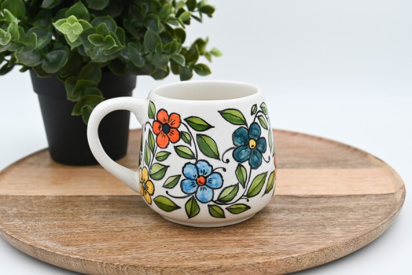 Cană cu flori, 250 ml