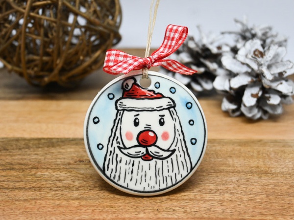 Ornament pentru brad cu Moș Crăciun