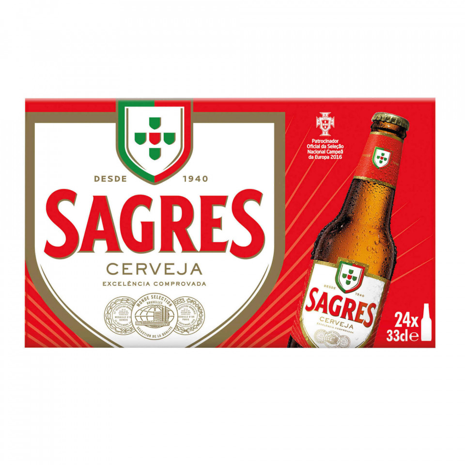 Cerveja Sagres - Pack 24 x 33cl