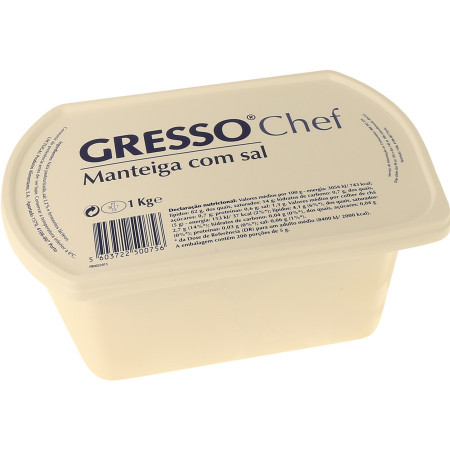 Manteiga com Sal "Gresso" - 1Kg