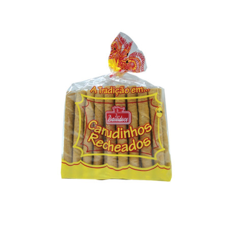 Canudinhos Recheados com Chocolate "Dalidoce" - 250gr