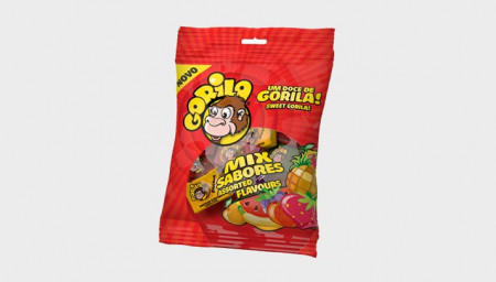 Pastilhas Elásticas "Gorila" Vários Sabores - 60gr