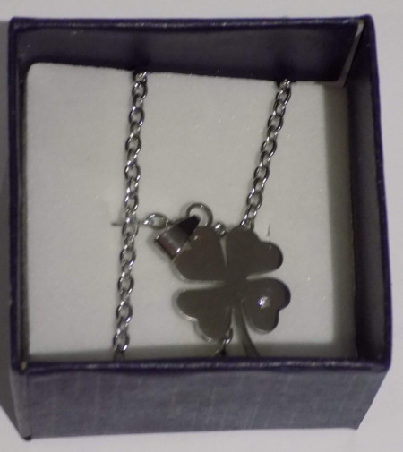 Collana Argentata con Quadrifoglio Argentato - SPEDIZIONE GRATUITA - Img 3