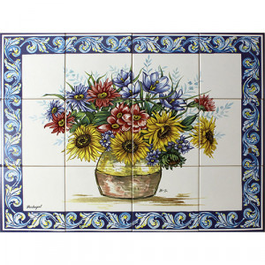 Panneau d'Azulejos - 60 cm x 45 cm