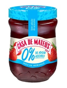 Confiture de fraises Casa de Mateus 0% sucre - 280g