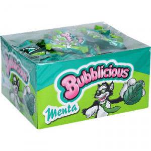 Chicles Bubblicious Menta x 100 - Caja