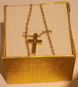 Colar Dourado com Cruz Dourada - FREE SHIPPING - Img 4