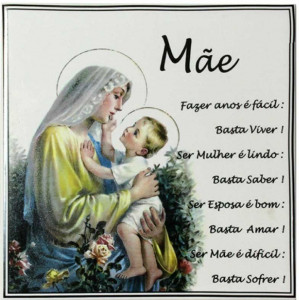 Azulejo-Fliese Mutter - zum Aufhängen / For Hang