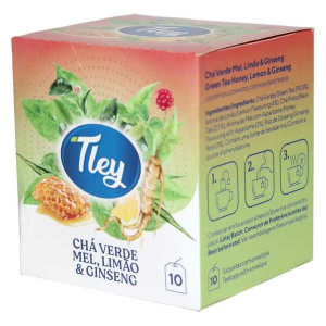 Tley Grüner Tee, Honig, Zitrone & Ginseng - 10 Beutel